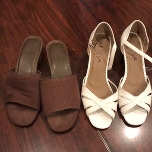 Oak port and Lily shoes; worn once. Selling both pairs together.